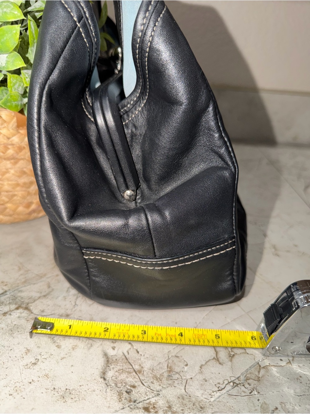 Coach Ergo Black Leather Shoulder Bag with Kisslock - Picture 5 of 14